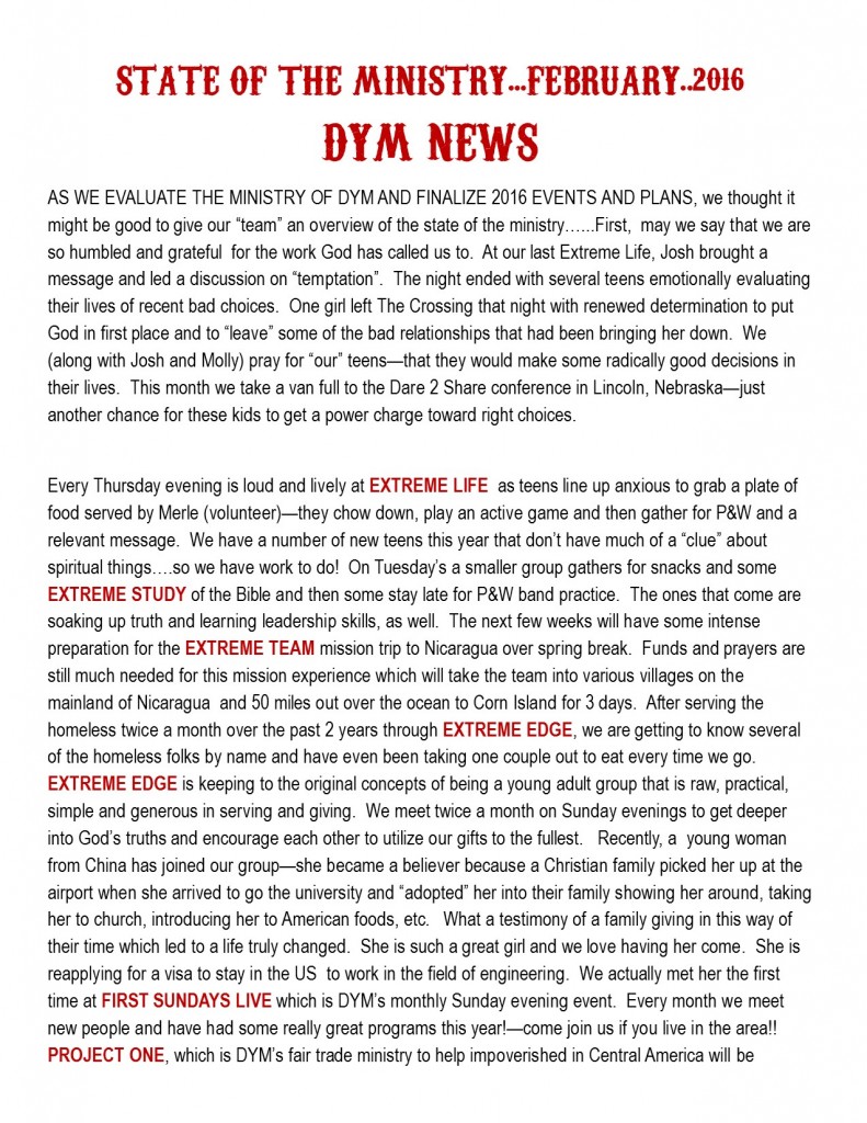 FEBRUARY 2016 NEWS-1