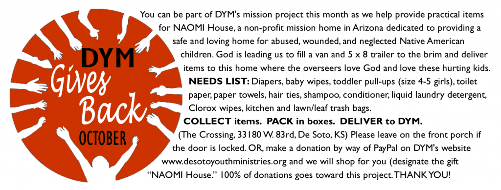 October - DYM Gives Back